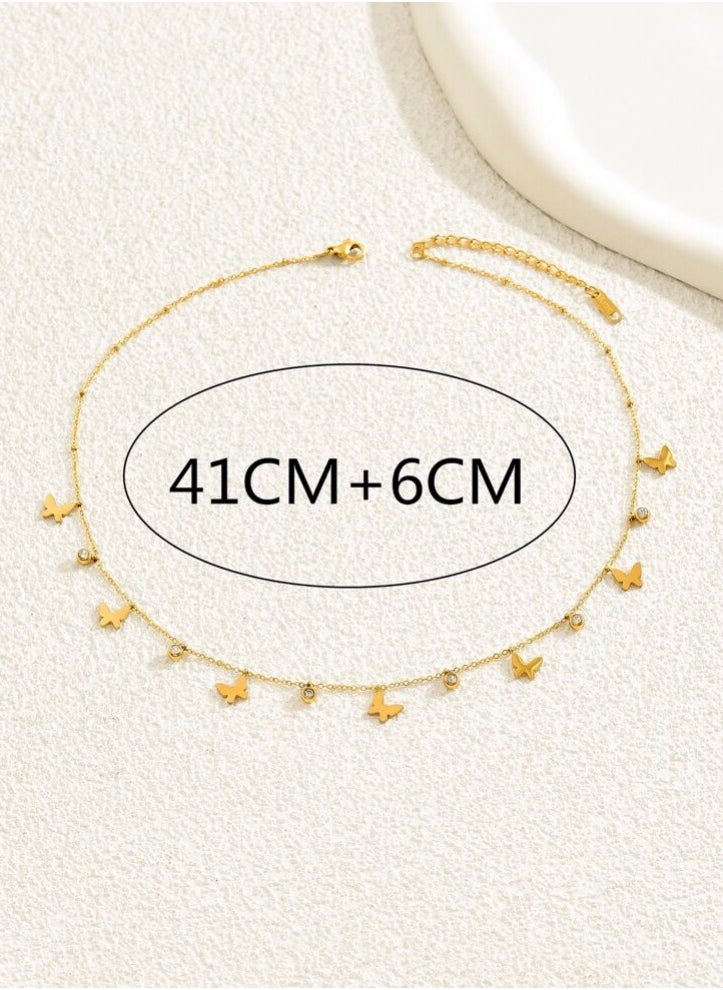 Equal - Elegant Stainless Steel Gold Plated Necklace For Women - Image 1