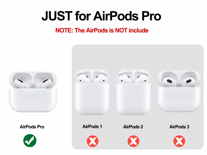 V-MORO Airpods Pro Case,V-MORO Premium Leather Airpod Pro Case for Airpods Pro [Front LED Visible] Protective Airpod Pro Case Cover Black - Image 3