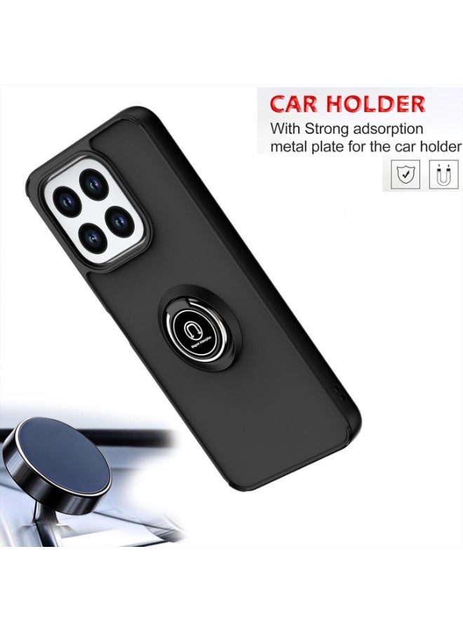 Case For Honor X7D / Honor 400 Smart Rotational Metal Ring Grip Kickstand Cover Magnetic Car Mount Holder Case Shockproof Anti Fingerprint Case for Honor X7D / Honor 400 Smart - Image 5
