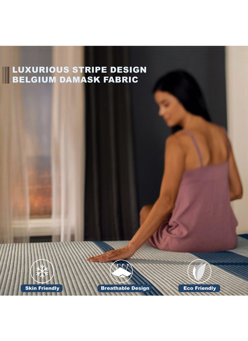 KING KOIL - Spinal Luxe Pocket Spring Mattress 200x200x24 CM,  Medium Firm Super King Mattress | Mattress in a Box - Image 1