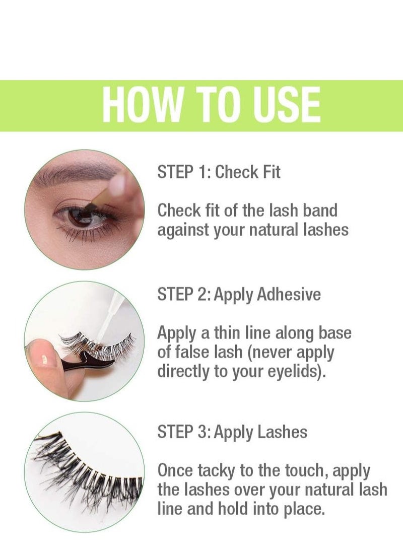 ديو لاصق الرموش من Brush On Striplash، غراء الرموش، أبيض/شفاف  - Image 4