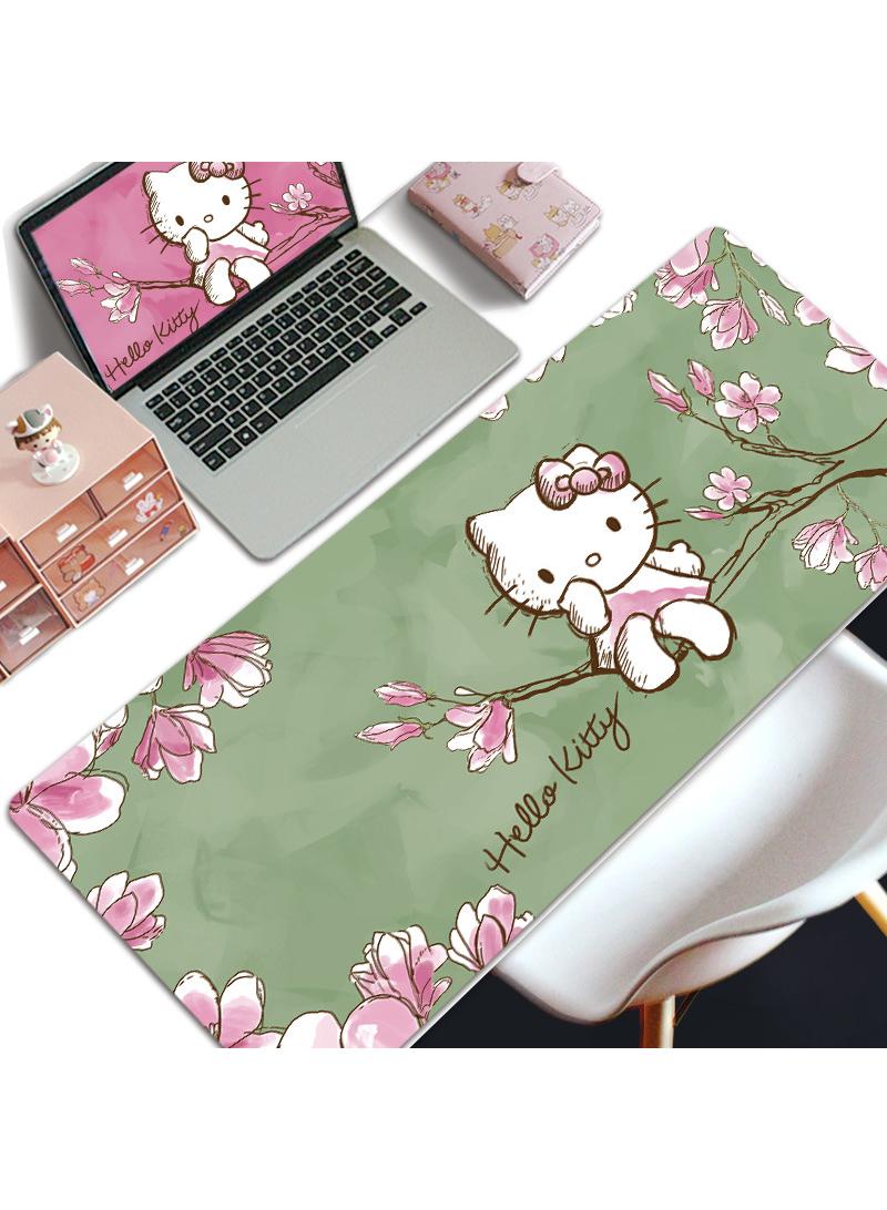 Loquat Hello Kitty Gift For Girls Gaming Mouse Pad Extended Large Mat Desk Pad Stitched Edges Mousepad Long Mouse Pad And Non-Slip Rubber Base Mice Pad 800X300X4mm - Image 1