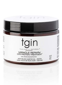 Tgin Tegene Miracle Reparex Curl Protein Reconstructor (CPR) for normal hair - dry hair - curly hair - damaged hair - 340 grams  - Image 1