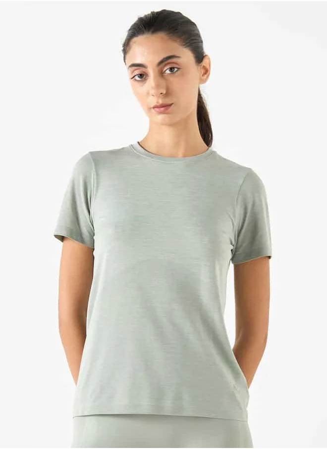 ADOT Crew Neck T-shirt with Short Sleeves