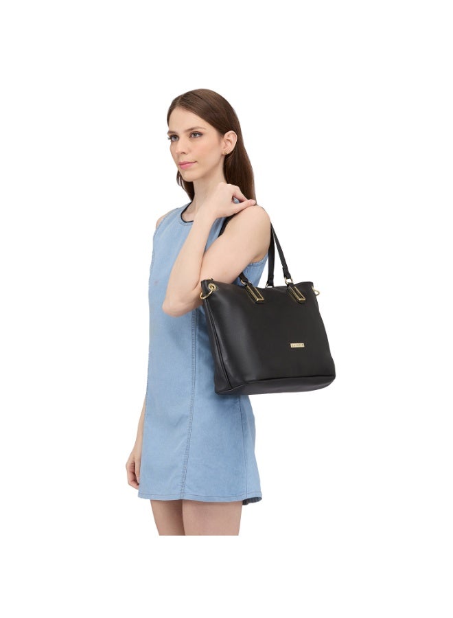 CAPRESE AMELIA SATCHEL MEDIUM BLACK - Image 4