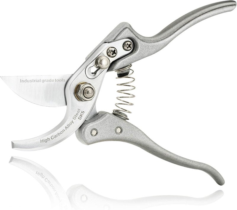 TONMA JP TONMA Pruning Shears for Gardening [Made in Japan] 8 Inch Bypass Garden Scissors Secateurs, Premium Japanese Gardening Tools Hand Pruner Clippers with Ergonomic Handle - Image 2