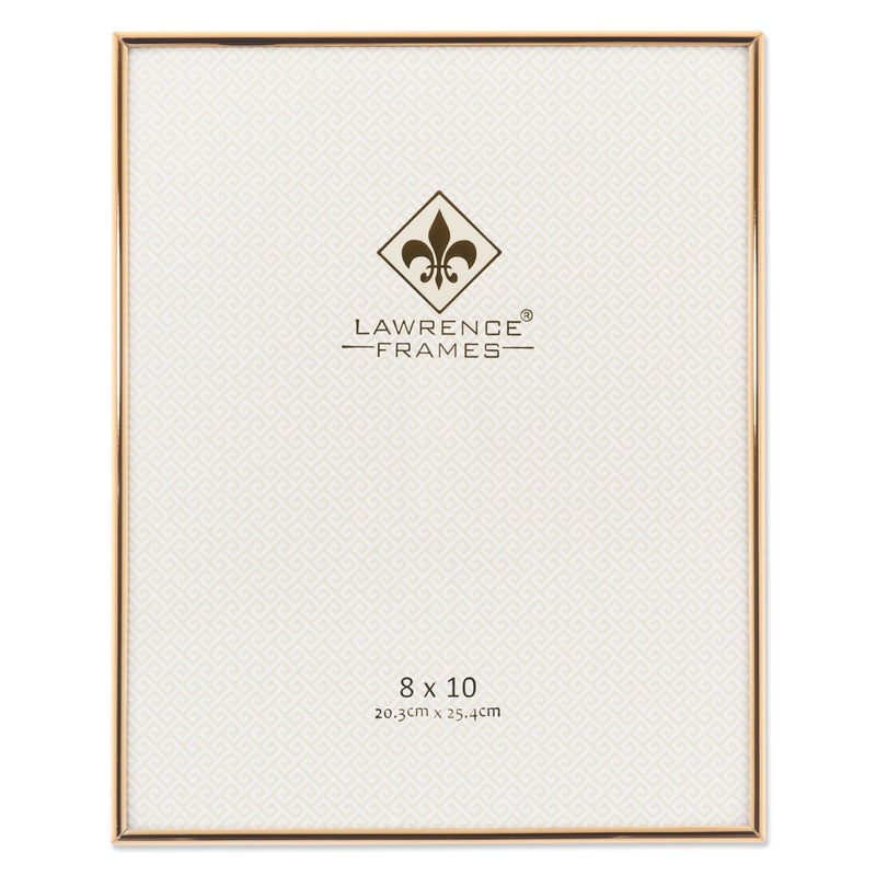 Lawrence Frames 8W x 10-Inch H Simply Gold Metal Picture Frame (670080) - Image 2