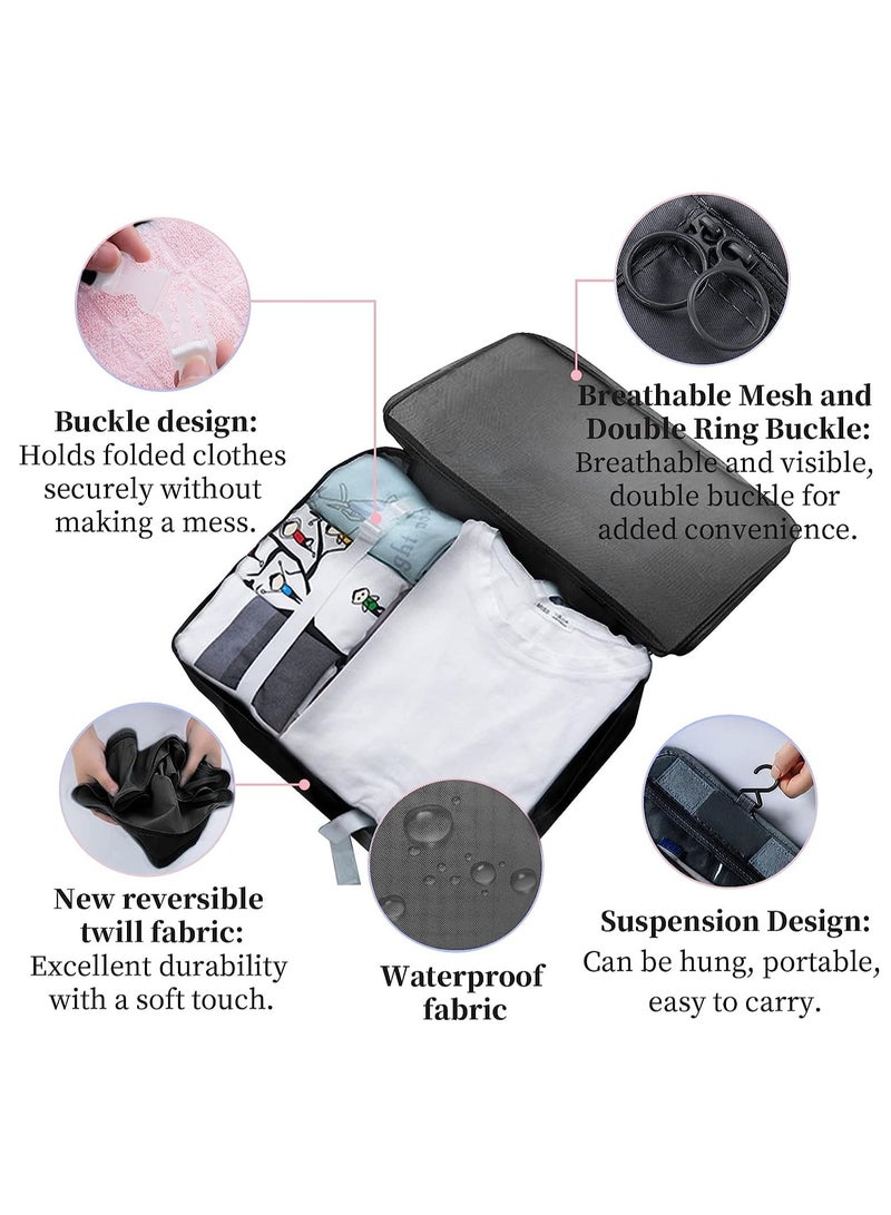 MIXDE 10Pcs Packing Cubes Luggage Packing Organizers for Travel Accessories, Travel Bags Organizer for Luggage, Suitcase Organizer Bags Set, Travel Essentials Luggage Organizer Bags  - Image 3