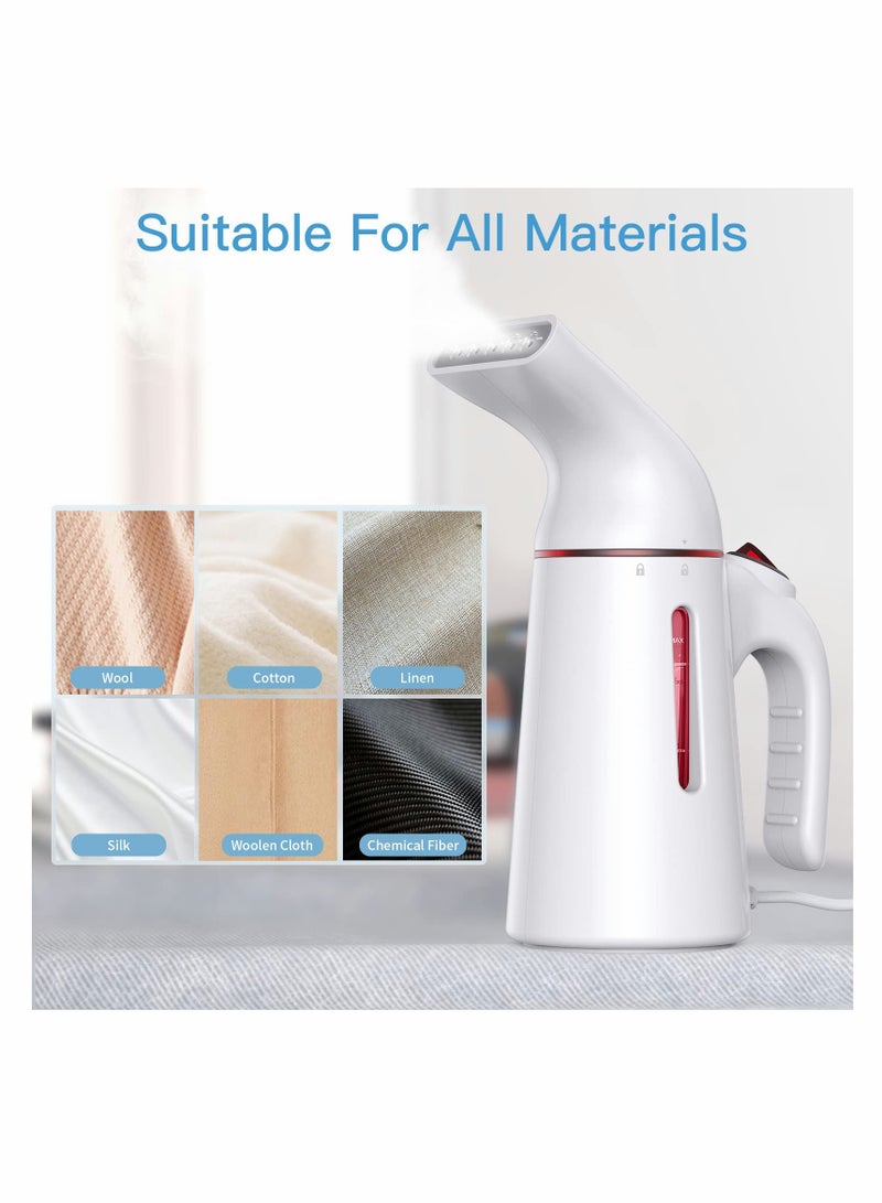 SYOSI Steamer for Clothes, Portable Travel Steamer Fast Heat-up in 45s for Clothes Handheld Garment Steamer Wrinkle Remover Fabric Steamer Iron, Suit for all fabrics silk cotton wool and linen ect - Image 5