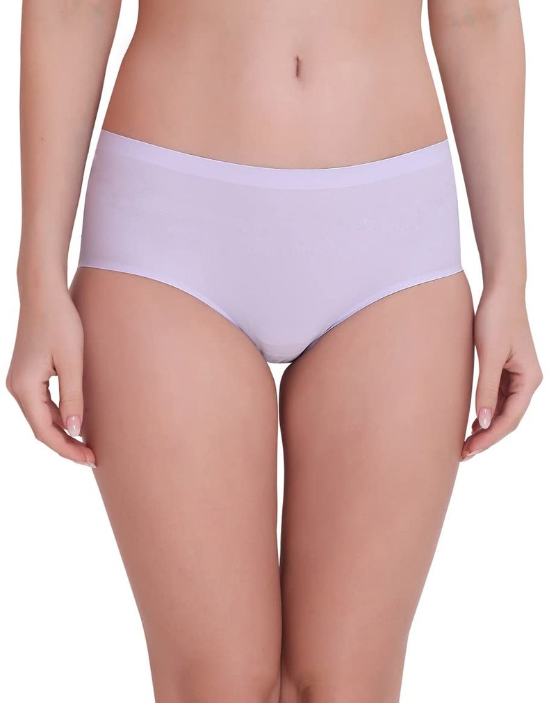 PLUMBURY Women's Other hipsters (Pack of 2) (SEAMLESS HIPSTER PANTY_Black/Light Purple_2XL) - Image 5