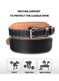 Generic Weight Lifting Belts 15cm Width For Men Women, Gym Fitness Squats Belt Back Support For Powerlifting, Cross Training, Workout(XL Size)  - Image 3
