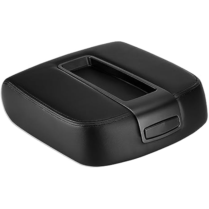 rayihni Black Center Console Lid Armrest Cover Fits 20072014 Chevy Avalanche Tahoe Suburban 1500 2500 Gmc Sierra Yukon Xl 15217111 15941534 19328718 Only Fit Full Center Floor Consoles - Image 1