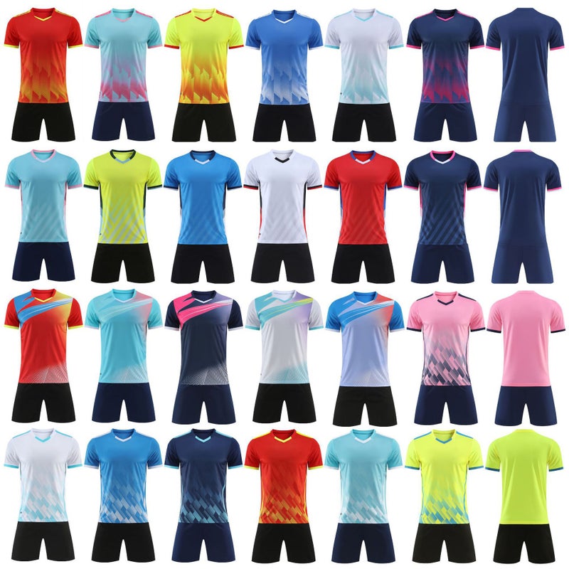 In-Stock 2025 Children'S Soccer Jersey Boys Competition Team Uniform Summer Training Double Side Pocket Short Sleeve Children'S Soccer Shirt - Image 2
