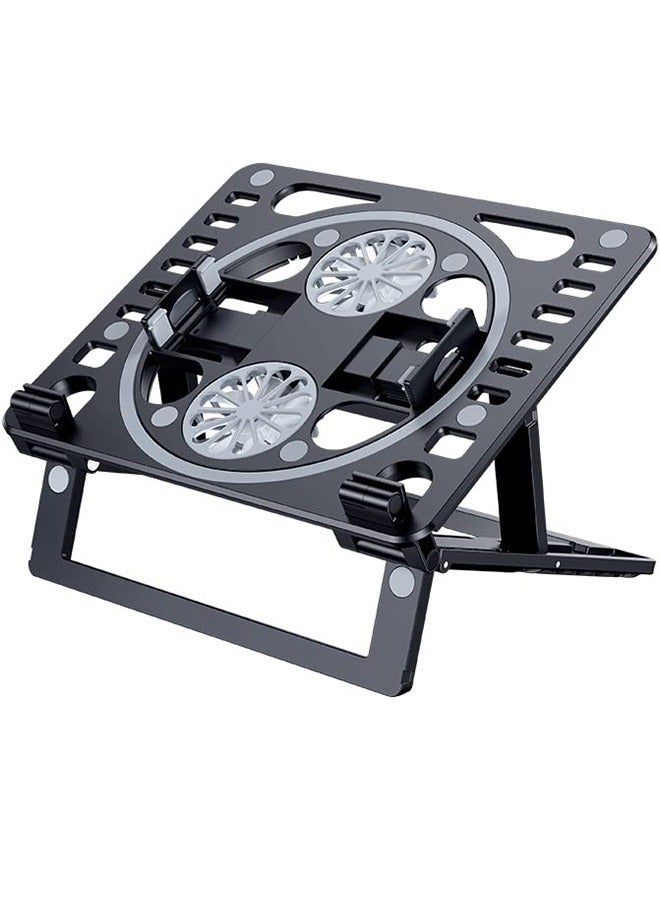 Laptop Cooling Pad, Laptop Stand with Fan, Adjustable Laptop Holder Compatible with iPad, iPhone Pro Max, MacBook, Dell, HP, Surface, from 7' to 17'  - Image 2