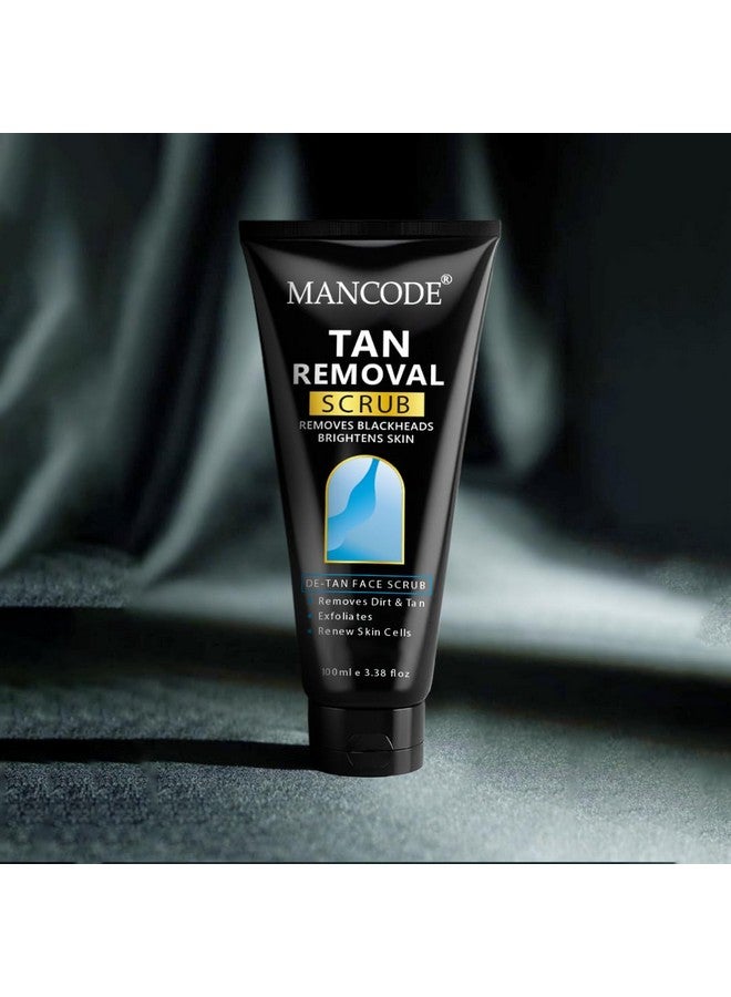 MAN CODE MANCODE DeTan Scrub - Tan Removes Blackheads | Brightens Skin | De-Tan Face Scrub | Exfoliates & Renews Skin Cells- 100ml - Image 3