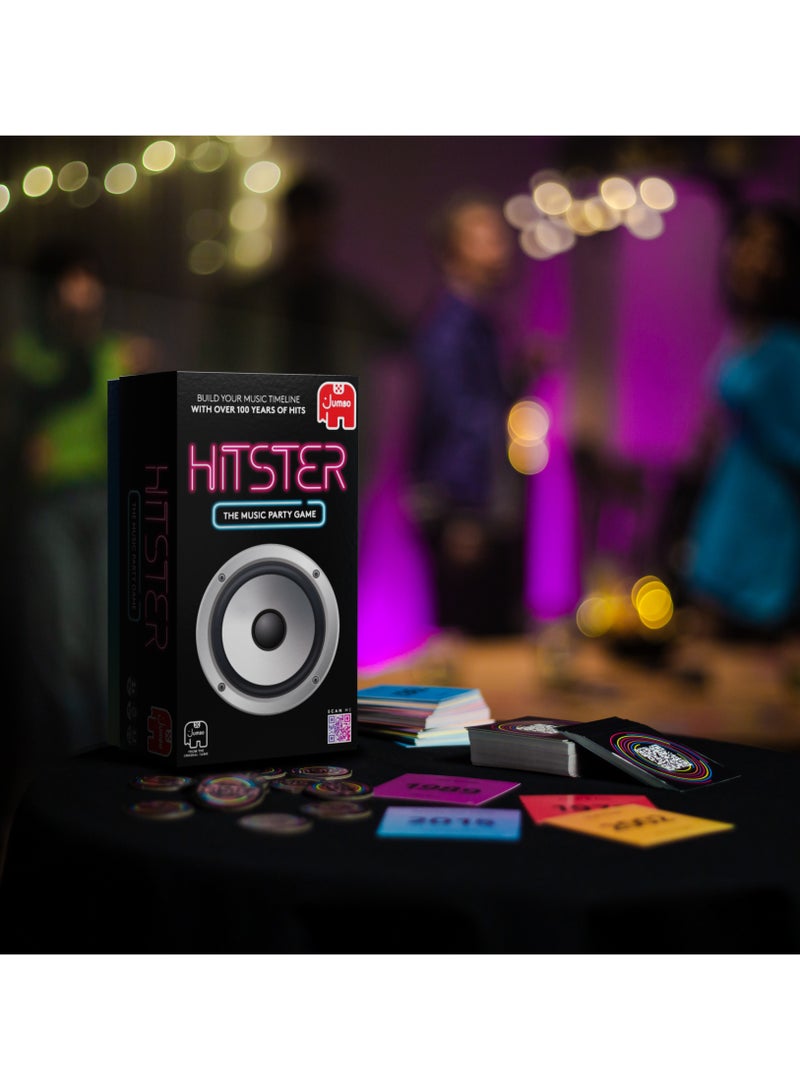 جامبو Hitster - The Music Party Board Game, Jumbo , Card Game, Fun Music Quiz Game,2-10 Players - 300Plus Iconic Music Hits - Great For Game Nights, Date Nights, Parties, Adult and Family Games - (UK Edition) - Image 2