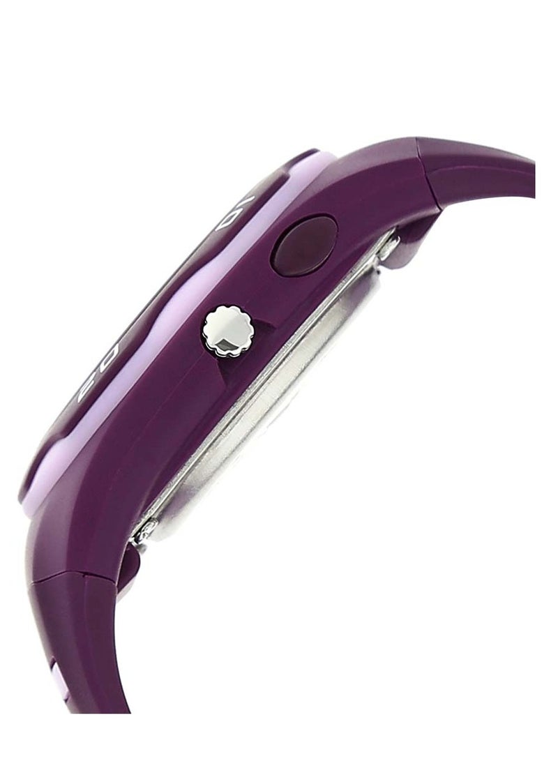 Zoop White Dial Purple Plastic Strap Watch - Image 3