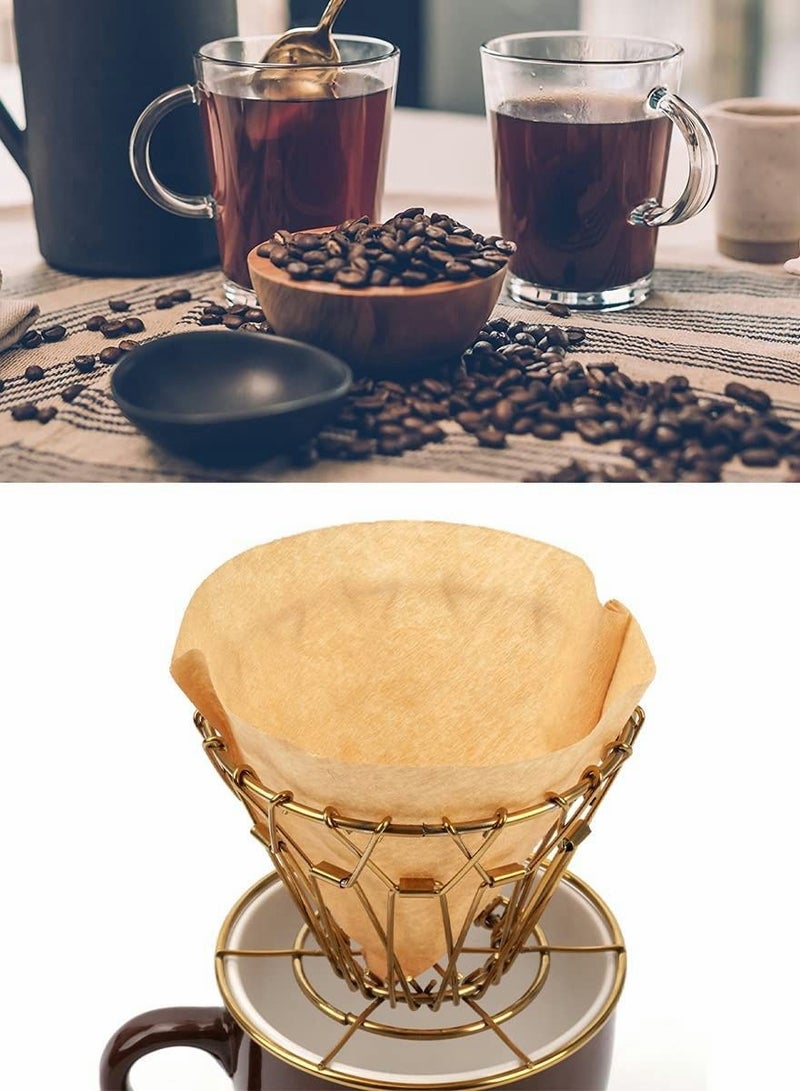 NIBEMINENT Collapsible Pour Over Coffee Dripper Holder, Stainless Steel - Image 3