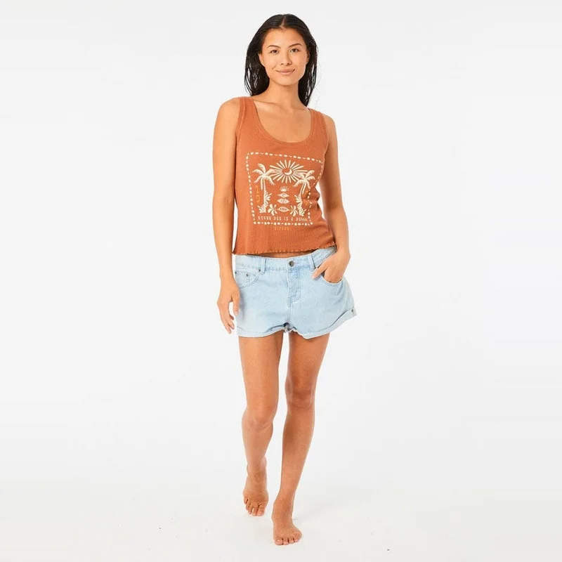 ريب كورل Dreamer Ribbed Tank Top - Women