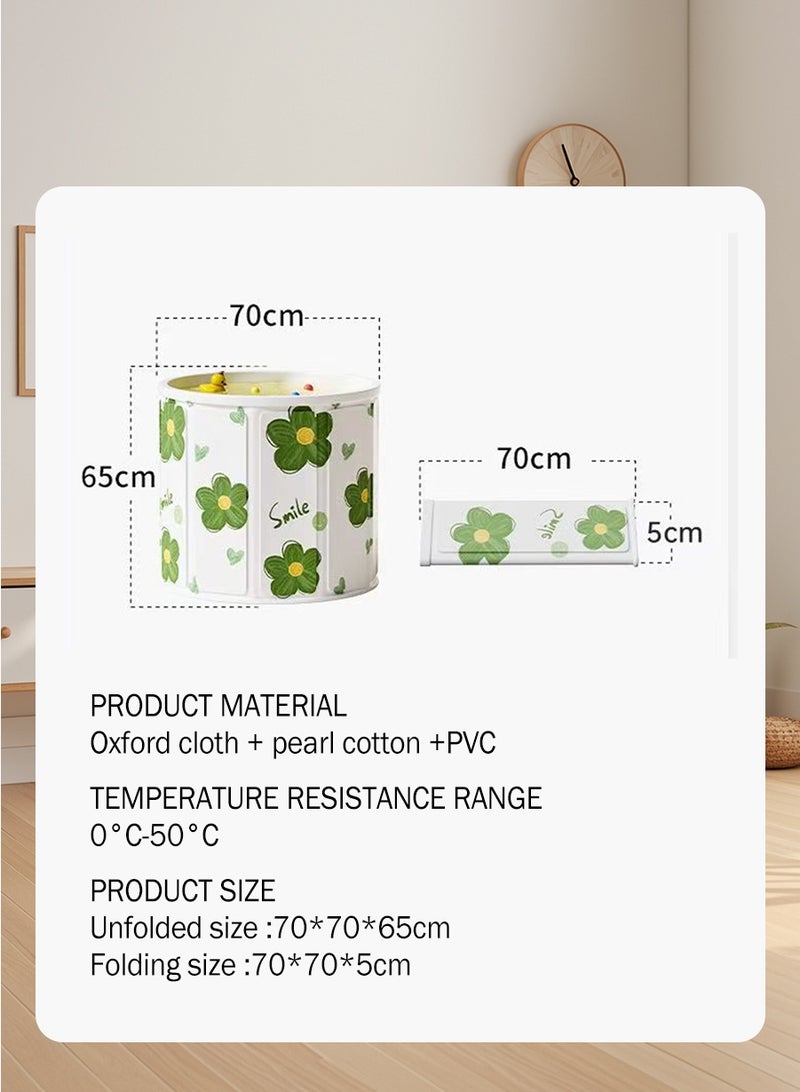 BEIRUI Large Capacity Waterproof Portable Non-Inflatable Folding Soaking Spa Bathtub Barrel, Household Large Shower Bathing Tubs, Separate Family Bathroom SPA Tub for Adults and Kid - Image 3