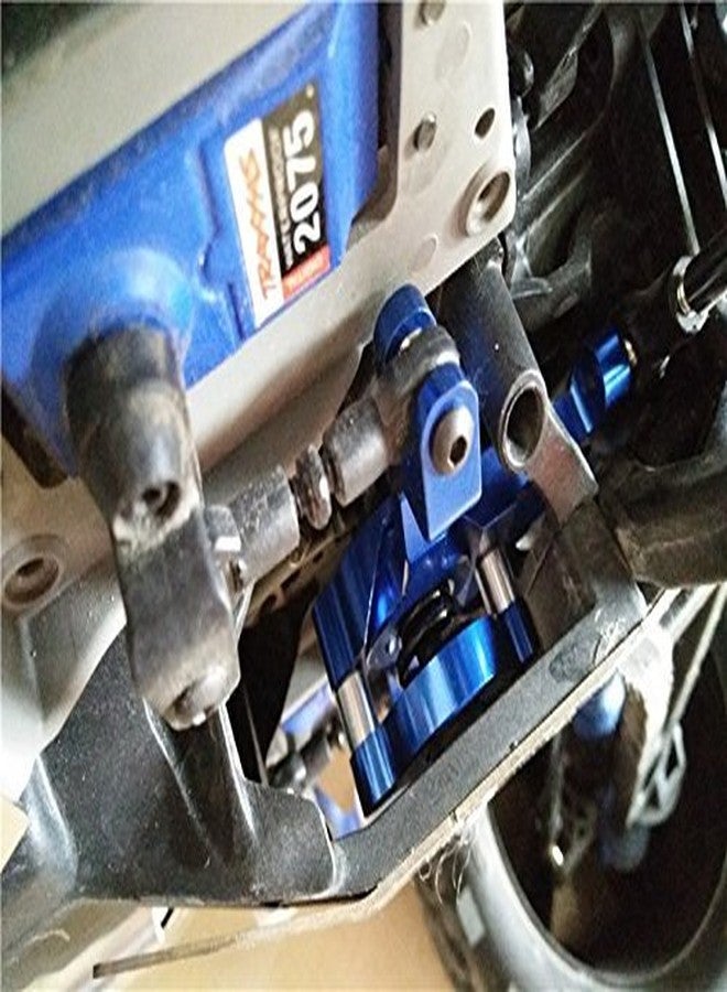 EPTNNASO مجموعة توجيه ألومنيوم زرقاء من CrazyRacer لسيارات Traxxas 1/10 E-REVO 2.0 E-Revo Revo Slayer Pro 4X4 Summit، بديل للرقم 5344 - Image 4