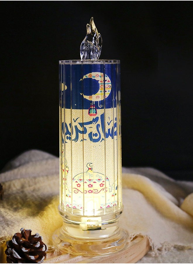 ماركة غير محددة عيد مبارك شموع عديمة القلق ، أضواء شموع LED واقعية LED ، شموع مصابيح الشاي التي تعمل بالبطارية ، أضواء شموع رمضان كهربائية LED.  - Image 1