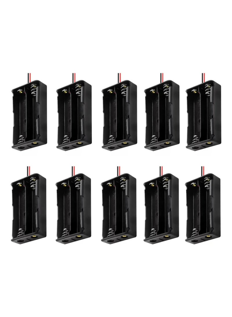 10 × 18650 Battery Holder with Cable for 2 Batteries - Image 1