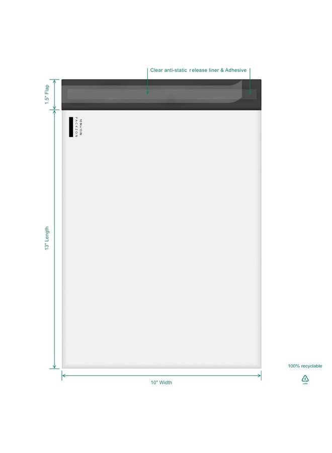 PACKZON 10 X 13 Inch Poly Mailers Envelopes Waterproof Shipping Bags With Selfseal Adhesive Nonpadded Packing Bag Matte White (10" X 13" 100)  - Image 4