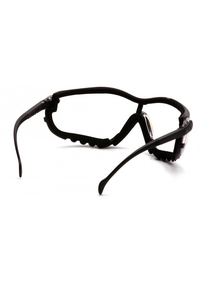 Pyramex Safety Pyramex V2G Safety Glasses, Black Frame/Clear Anti-Fog Lens  - Image 4