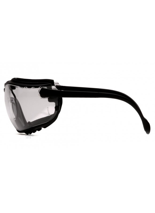 Pyramex Safety Pyramex V2G Safety Glasses, Black Frame/Clear Anti-Fog Lens  - Image 3