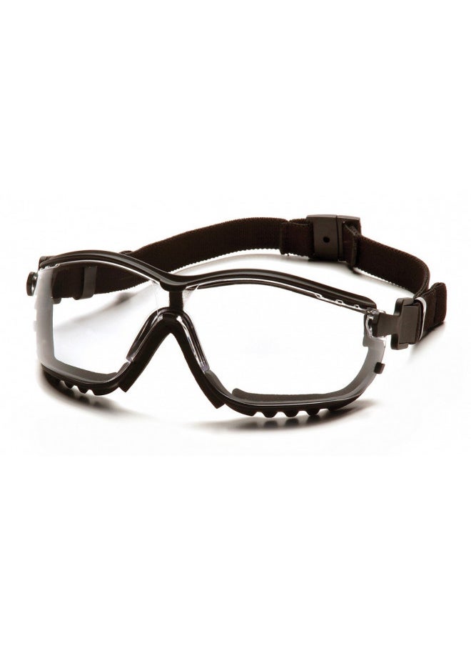 Pyramex Safety Pyramex V2G Safety Glasses, Black Frame/Clear Anti-Fog Lens  - Image 1