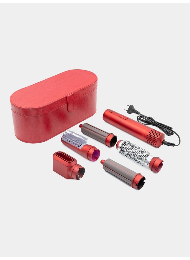 فرشاة تصفيف الشعرومجفف الشعر5*1 في علبه جلد متعددة الوظائف - Image 1