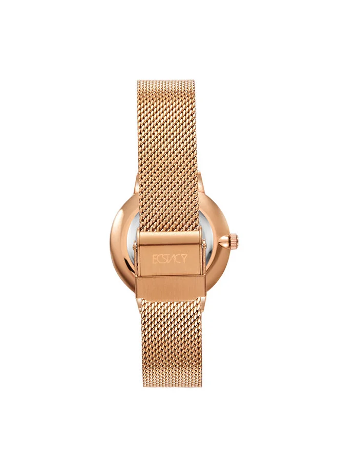 إكستاسي ECSTACY Women's Analog Rg Pattern  Dial Watch - E23502-RMKK