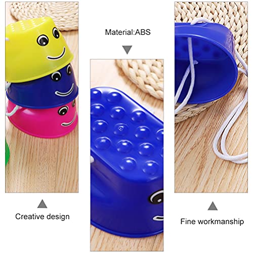 NUOBESTY Bucket Walking Stilts Walking Cups Sensory Training Stilts Equipment for Children Kids Balance and Coordination, Strength Ability Developing, 8pcs - Image 5