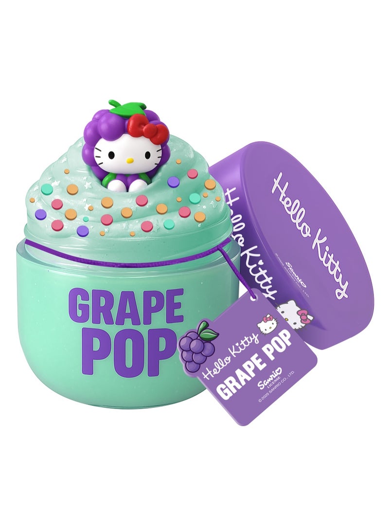 Hello Kitty Slime 65g with mini Charm - Grape Pop | Squishy Slime | Creative Fun Ideas | Develops Sensory Skills | Entertaining Toy | Stress Relief Toys for Kids - Image 1