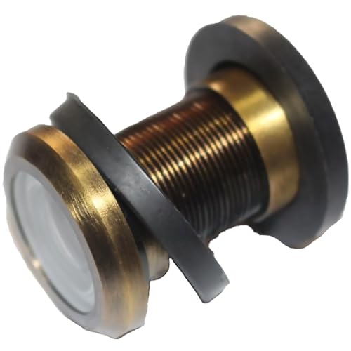 RiseOm Brass Door Peephole (Door Eye) 180 Degree Viewer (Antique) - Image 2