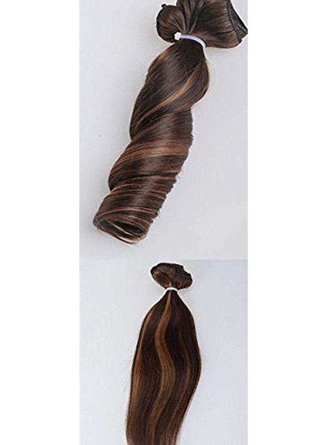 Foreign Holics Golden Highlighter 5 Clips Straight Hair Extension For Women (24Inch) - Image 3