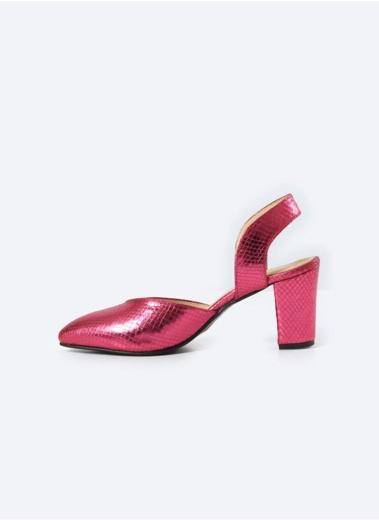 Zahwa Shoes Heels Open Snake Leather  - Image 4