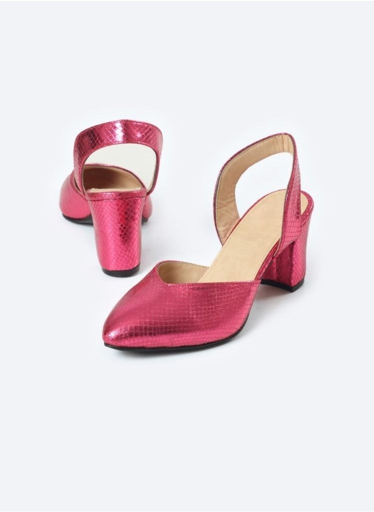 Zahwa Shoes Heels Open Snake Leather  - Image 2