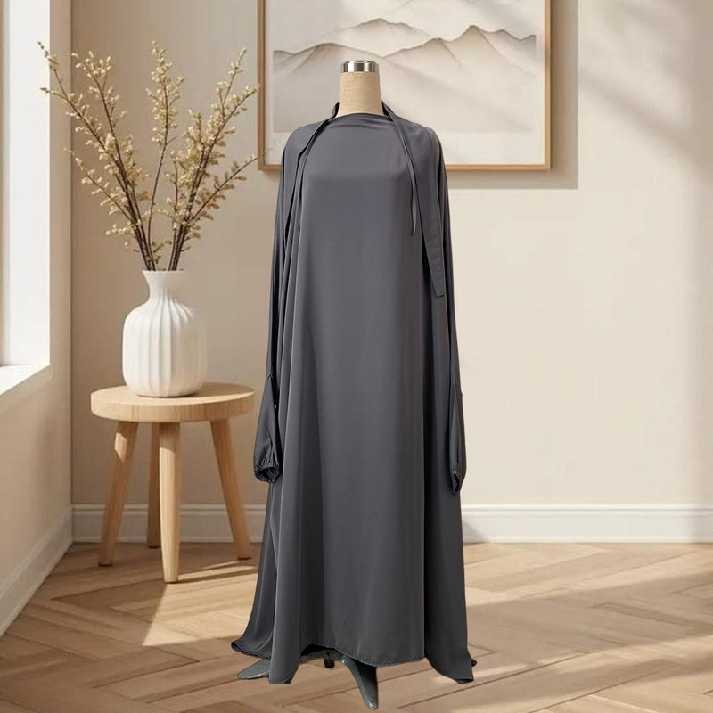 monica fashion Nida Fashion Solid Color Praying Clothes Elegant Style - Image 1