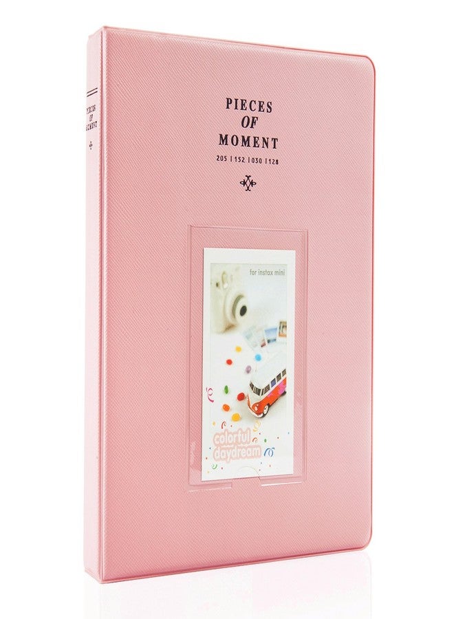 CAIUL 128 Pockets Photo Album Compatible with Fujifilm Instax Mini 12 11 7s 8 8+ 9 25 26 50s 70 90 Film, Polaroid PIC-300 Z2300 Film, Pink - Image 1
