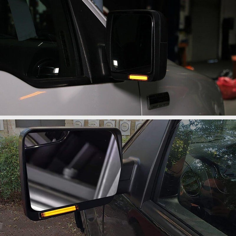 csslyzl 2Pcs Sequential Amber LED Side Mirror Turn Signal Lights Smoked Compatible with Ford F150 2004-2014 /Raptor 2010-2014 /Expedition 1997-2007/Lincoln Mark LT 2006-2008 - Image 5