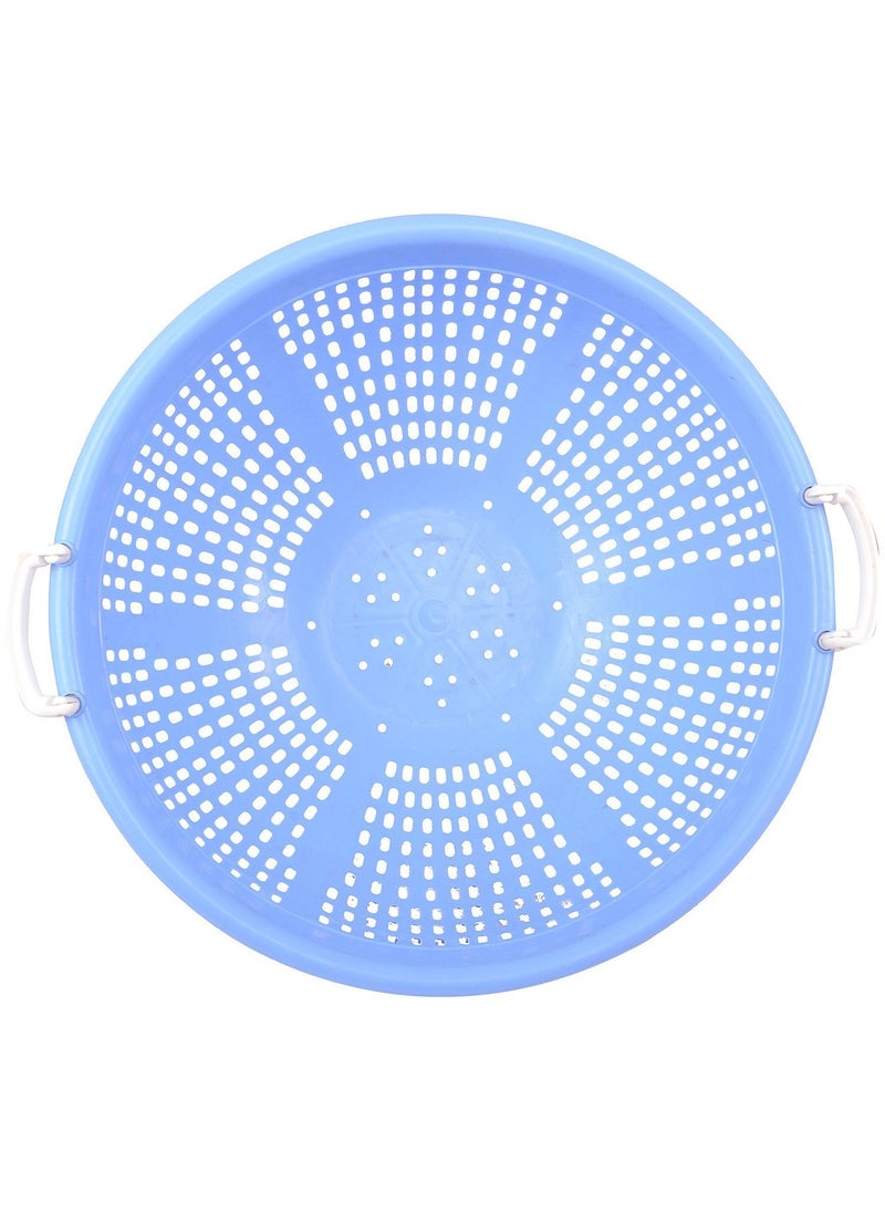 Samruddhi Samruddhi Unbreakable Plastic Vessel Basket , Big Size, Blue-Pack of 1  - Image 2