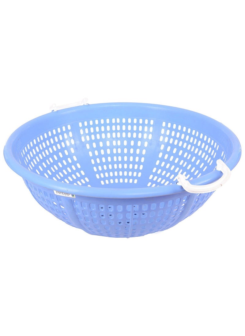 Samruddhi Samruddhi Unbreakable Plastic Vessel Basket , Big Size, Blue-Pack of 1  - Image 1
