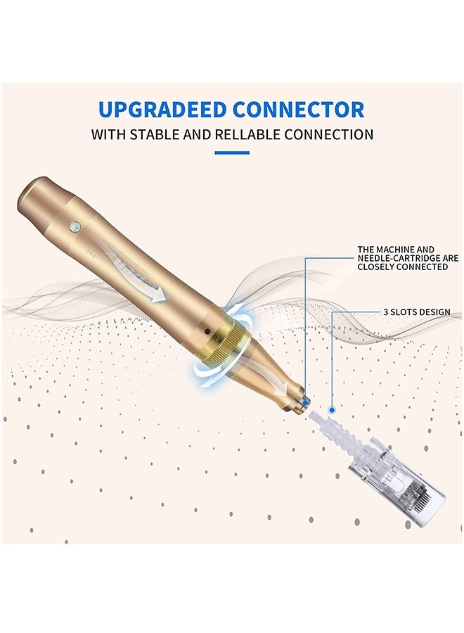 Dr.pen Ultima M5 Derma Pen Gold 15cm+6 PC White 12 Pin Needle  - Image 4