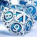 RULE DICE Rare ChromePlated DND Dice Set Metal DD Dice Sets Made of Durable Zinc AlloyDungeons and Dragons Dice with Gift Box D and D Dice Set Blue - Image 2