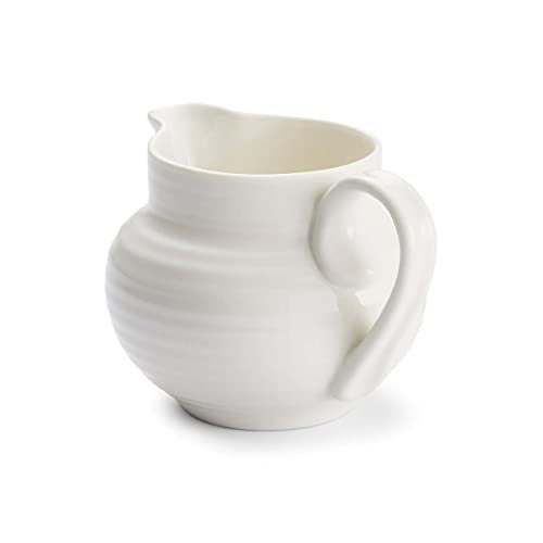 Portmeirion Sophie Conran White Porcelain Jug – 10 oz Milk Server and Creamer Pitcher, Elegant Small Serveware for Tea, Dining, Entertaining, Table Use, Microwave & Dishwasher Safe - Image 2