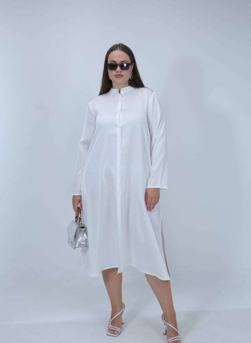 Etta Beatrice, White Shirt Dress - Image 1