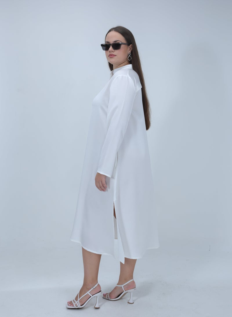 Etta Beatrice, White Shirt Dress - Image 2