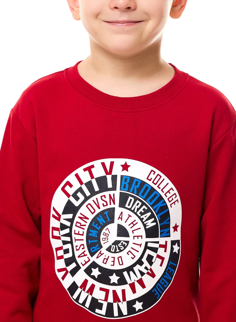 victor and jane Boys' Graphic "NEW YORK CITY" Sweatshirt